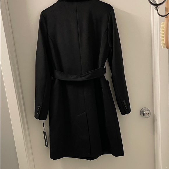 Karl Lagerfeld Paris belted wool blend patch pocket coat. NWT. Perfect condition - Picture 6 of 6